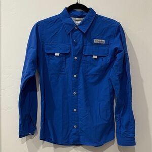 Columbia Men's Bright Blue Casual Shirt
